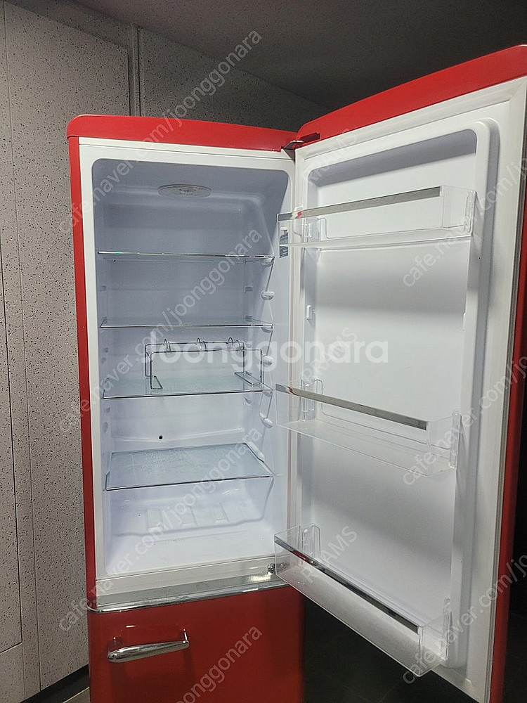 벨냉장고 레트로냉장고 레드 250L--2