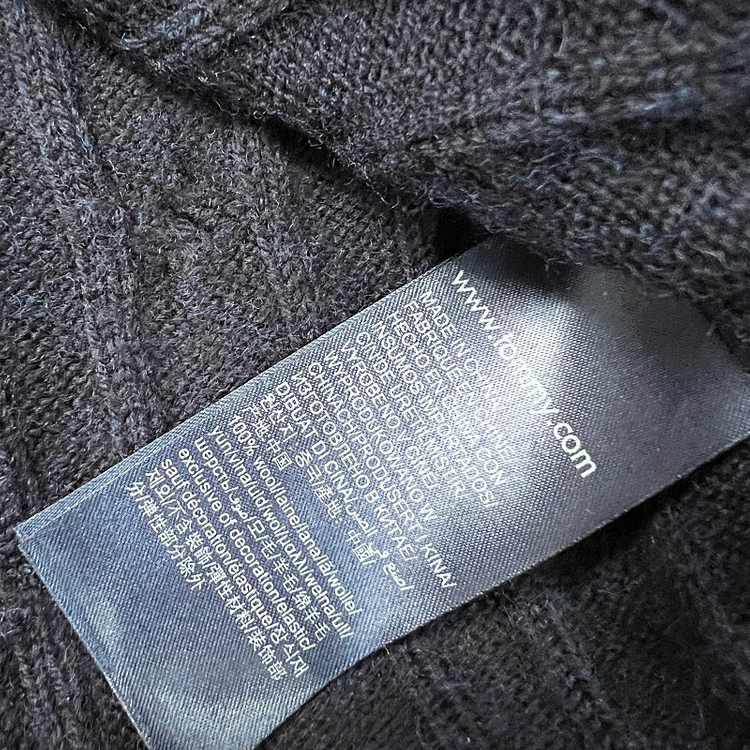 100) 타미힐피거 럭셔리울 케이블 니트 스웨터 꽈배기 니트 이미지