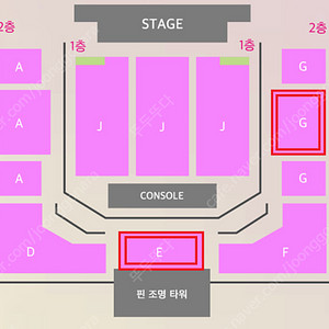 라이브온 루시 하성운 R석 2층 G구역 02열 연석 티켓양