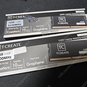 팀그룹 T-CREATE 노트북 DDR5 5600 32GB세트(16GB X 2)