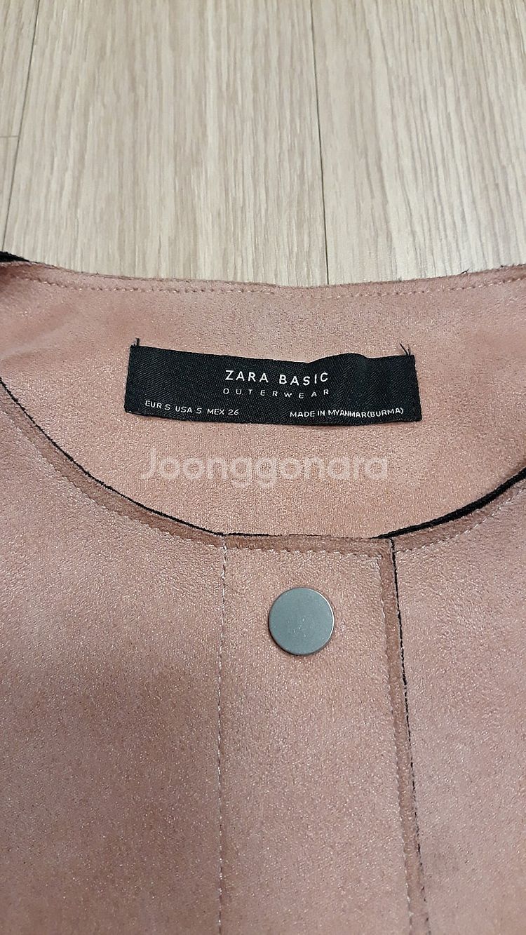 자라 ZARA 캐주얼 자켓 파우더핑크--3