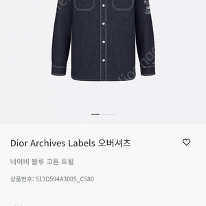 Dior Archives Labels 오버셔츠(110)