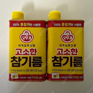 [무료배송 1개 가격] 오뚜기 고소한 참기름 500ml (새상품)