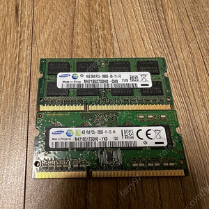 노트북용 삼성 메모리 4GB 1Rx8 PC3L 12800S 외 메모리 다수