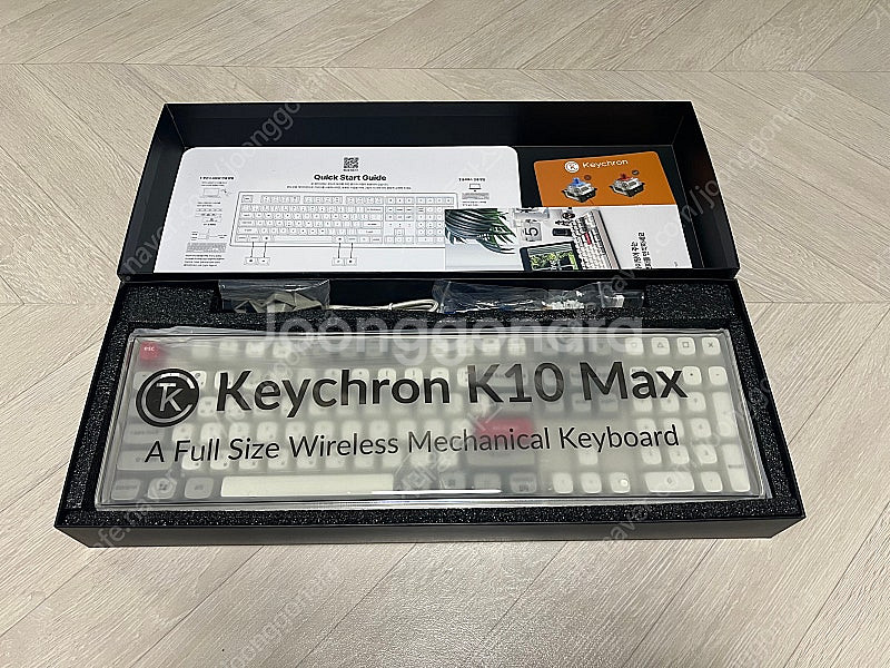 키크론 K10 Max 커스텀 기계식키보드 팝니다. (스...--1