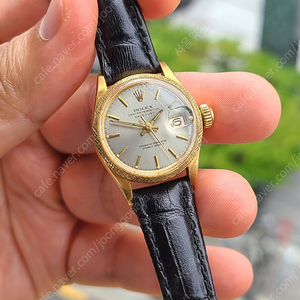 [정품] 롤렉스 여성용 데이저스트 고스트그레이 18K 올금통 (Rolex Datejust Black Dial 18K Solid Gold Women's)