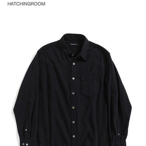 해칭룸 셔츠 hatchingroom Dis Shirt Dyed Ash Black