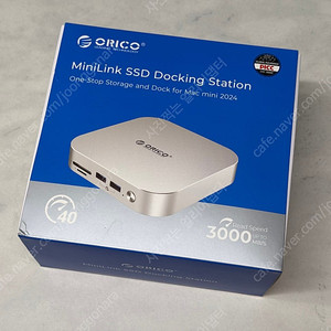 Orico Mac mini 독 NVME x 2 40Gb minilink 판매합니다