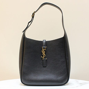 [중고명품다올] 생로랑 YSL 모노그램 LE 5A7 스몰 블랙 호보 토트 숄더백 713938 상태 S급