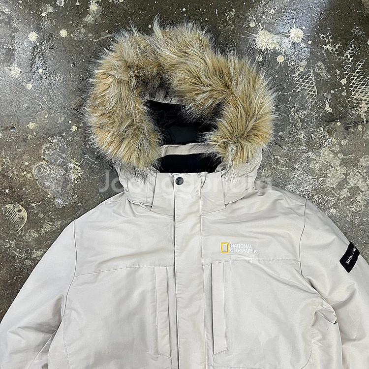 XL) 내셔널지오그래픽 덕다운 패딩 점퍼 봄버 자켓--1