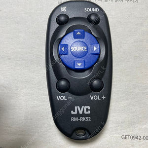 JVC 카오디오 리모컨 및 설명서