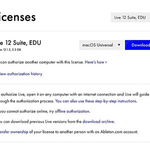 에이블톤 live 12 suite 교육용 라이센스
