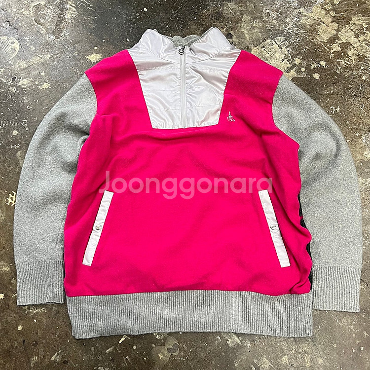 95) 빈폴 골프 방풍 하프 집업 니트 여성 골프웨어 골프 의류--0