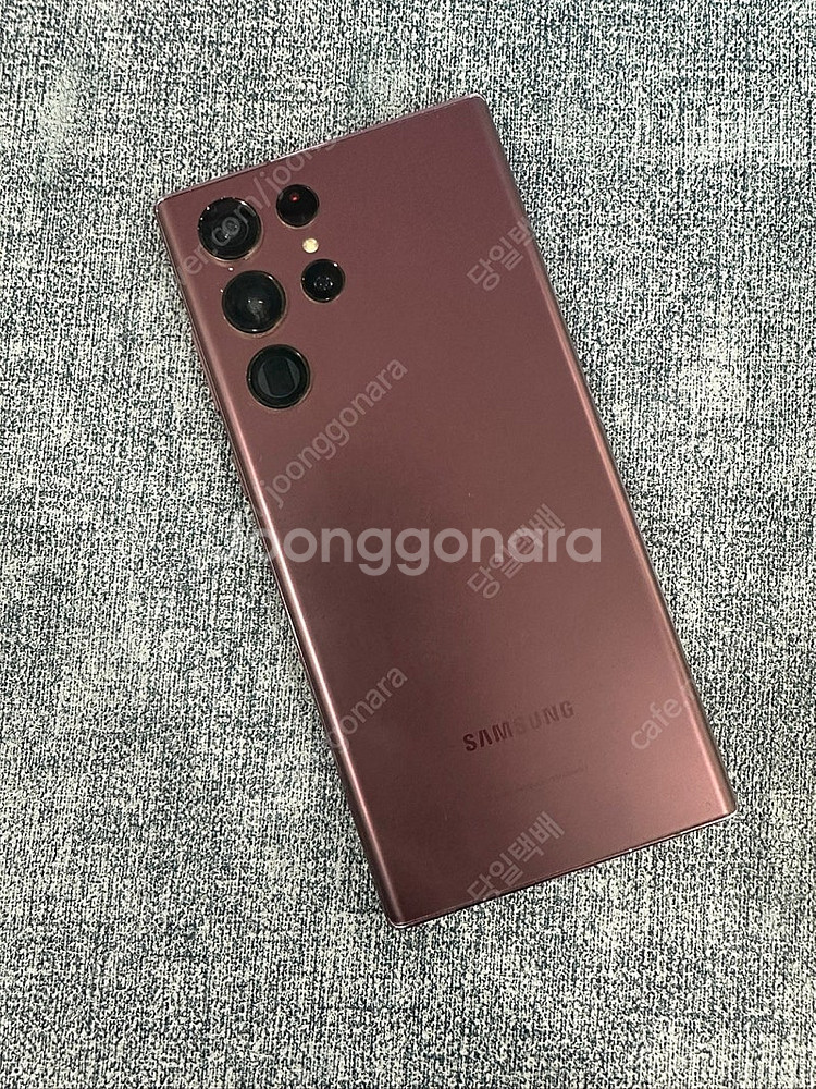 (KT) 갤럭시S22울트라 256G 버건디 파손없는 상...--0