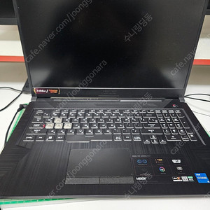 asus fx706h i511400 rtx3050 ram 16기가 노트북 판매합니다