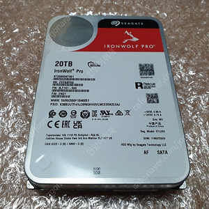 SEAGATE-IronWolf Pro(20TB)HDD/미사용~팝니다