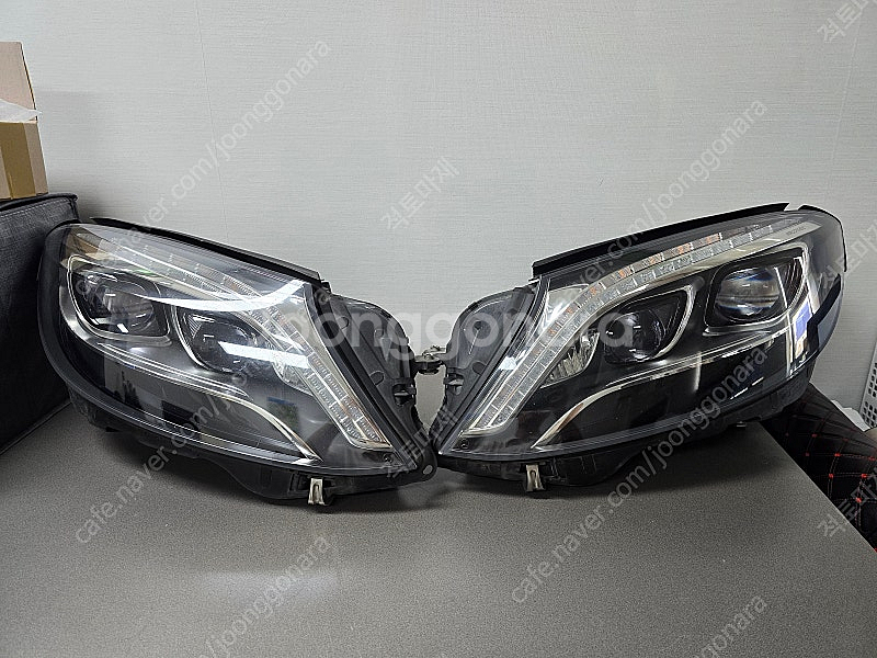 S500 W222 전기형 헤드라이트 앞,뒤 판매합니다.--0