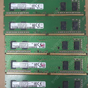 삼성전자 DDR4 4G 19200(PC4-2400T)단면5개