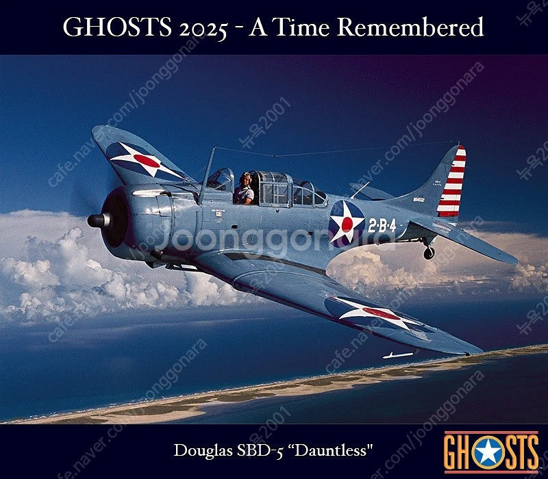 밀리터리 항공달력 Ghosts 2025 2차대전 전투기...--4