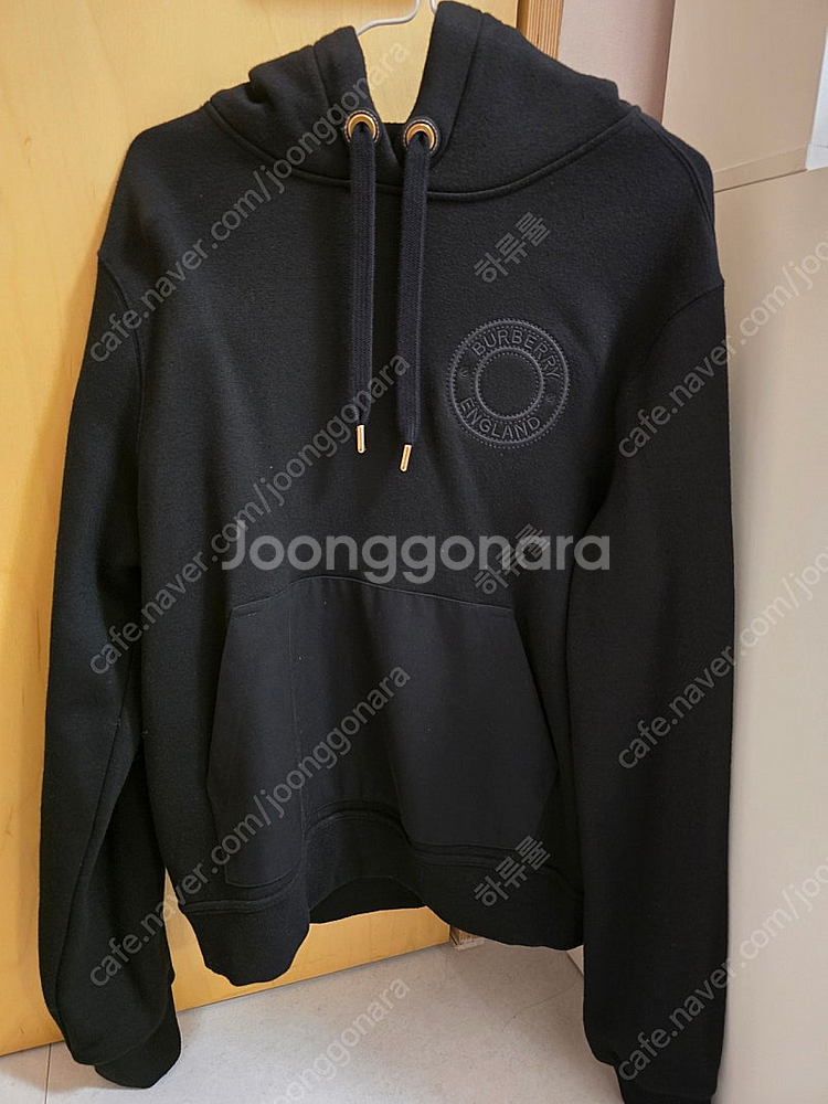 버버리 기모 자수 후드티--2