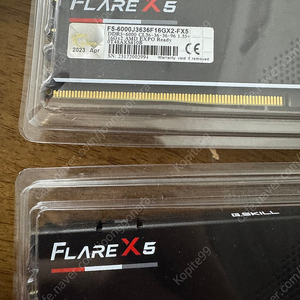 G.SKILL 메모리 DDR5 PC5-6000 CL36 Flare x5 j 패키지 16g*2장