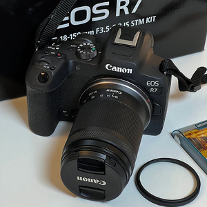 캐논 dslr 카메라 EOS R7 RF-S 18-150mm 렌즈 KIT