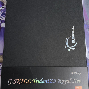 [ 지스킬 ] G.SKILL DDR5-6400 CL30 TRIDENT Z5 ROYAL NEO 실버