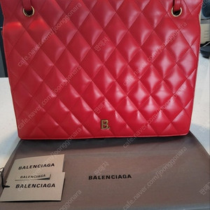 발렌시아가(BALENCIAGA) B 로고 퀼팅 숄더백 라지