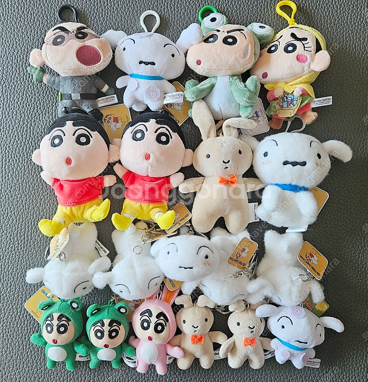 짱구는 못말려 유리토끼 흰둥이 극장판 짱구 키링 인형--0