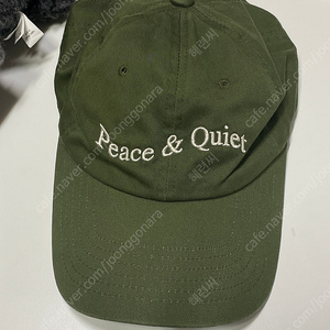 peace & quiet 모자 카키색상