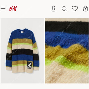 캉골 h&m 콜라보 오버사이즈 니트 사이즈 m