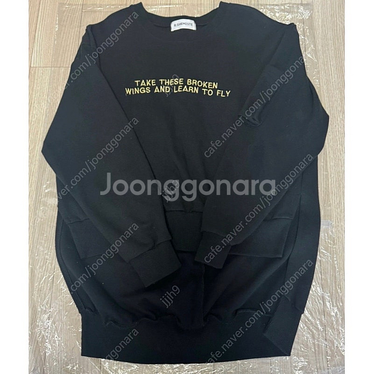 R.SHEMISTE(RSSC) 블랙 스웻셔츠--0