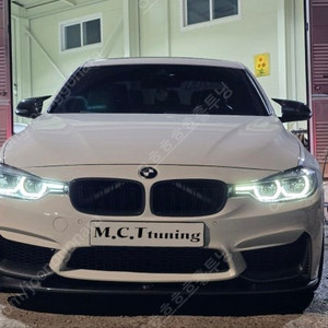 BMW F30 M3 바디킷 전용 MP 프론트 립(유광블랙,카본수전사)