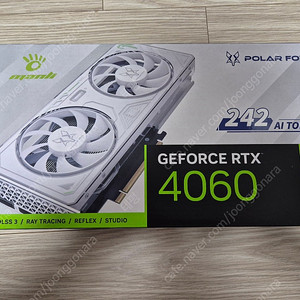 MANLI 지포스 RTX 4060 Polar Fox 화이트 미개봉