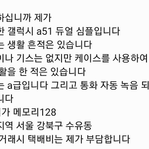 갤럭시 a51 듀얼심