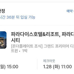 파라다이스시티 (1월 27일 - 28일)