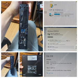 델 Dell 옵티플렉스 optiplex 3060 미니 PC 데스크탑, i5-8400t, 32gb ram,