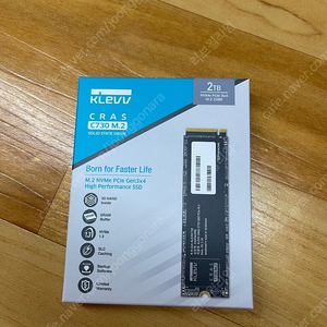 KLEVV 클레브 C730 M.2 NVMe 2TB 밀봉 신품 판매합니다.