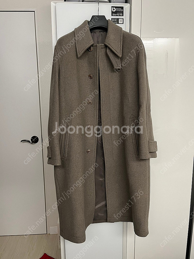 쿠어 발마칸 코트 멜란지 토프 M사이즈--1