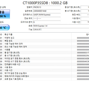 마이크론 P3 1TB NVMe M.2 SSD