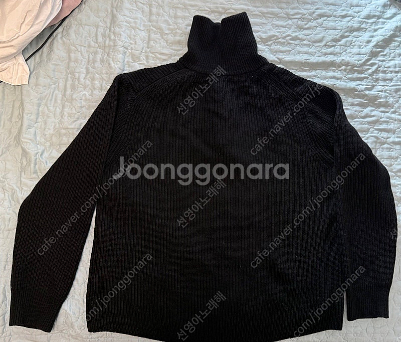 벨리에 하프집넙 니트 블랙 L--1