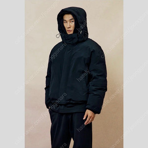 커스텀멜로우 Black Down Puffer Jacket 구스다운