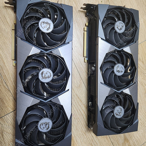 MSI 지포스 RTX3090 슈프림 X D6X 24GB 트라이프로져2S x 2개