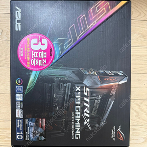 i7 6850K + ASUS STRIX X99 GAMING X99 메인보드 싸게 판매합니다.
