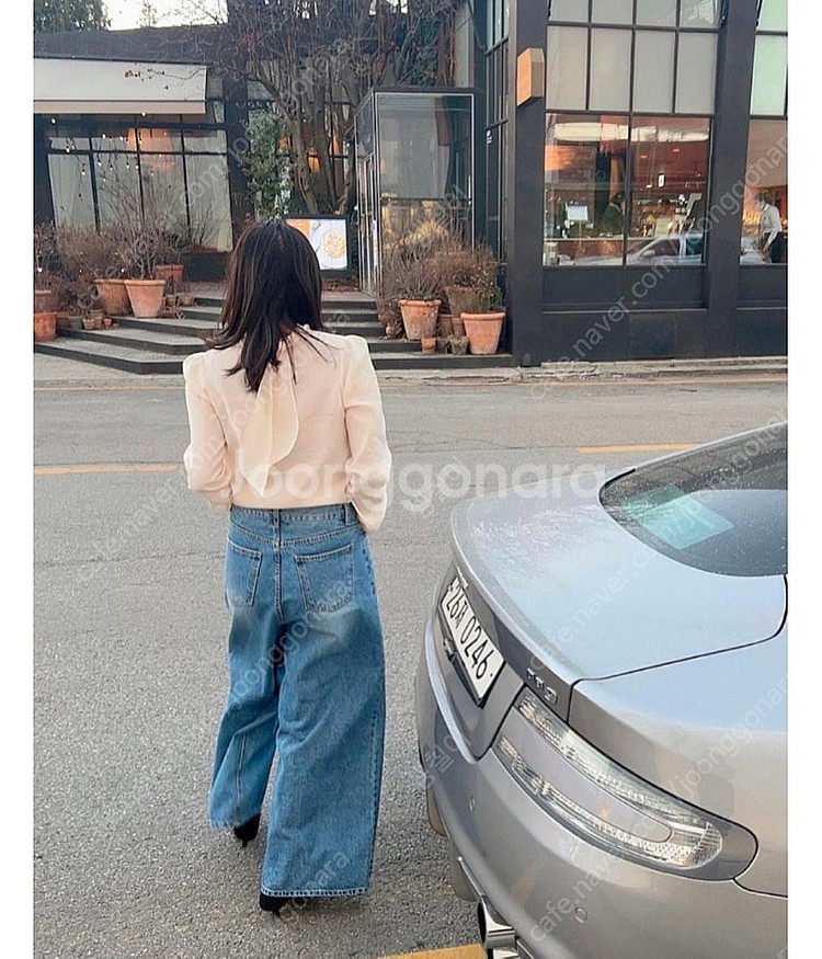 드벤티 보우넥 블라우스--3