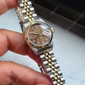 [정품] 롤렉스 여성용 데이저스트 초코판 10P 다이아몬드 (Rolex Datejust Brown Chocolate 10P Diamond Dial Two-Tone Women's)