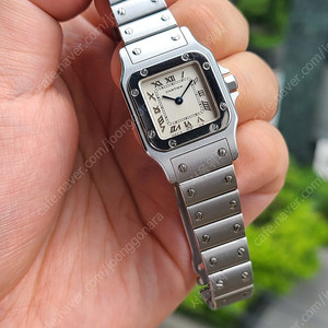 [정품] 까르띠에 산토스 입체판 SM 스몰사이즈 한정판 (Cartier Santos Galbee SM Small)