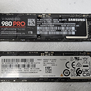 삼성 ssd 980 pro 1tb, pm9a1 256g