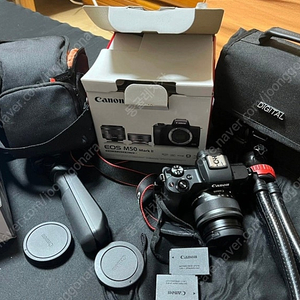 캐논 M50마크2 15-45mm+22mm(키트)+캐논 정품 삼각대 등