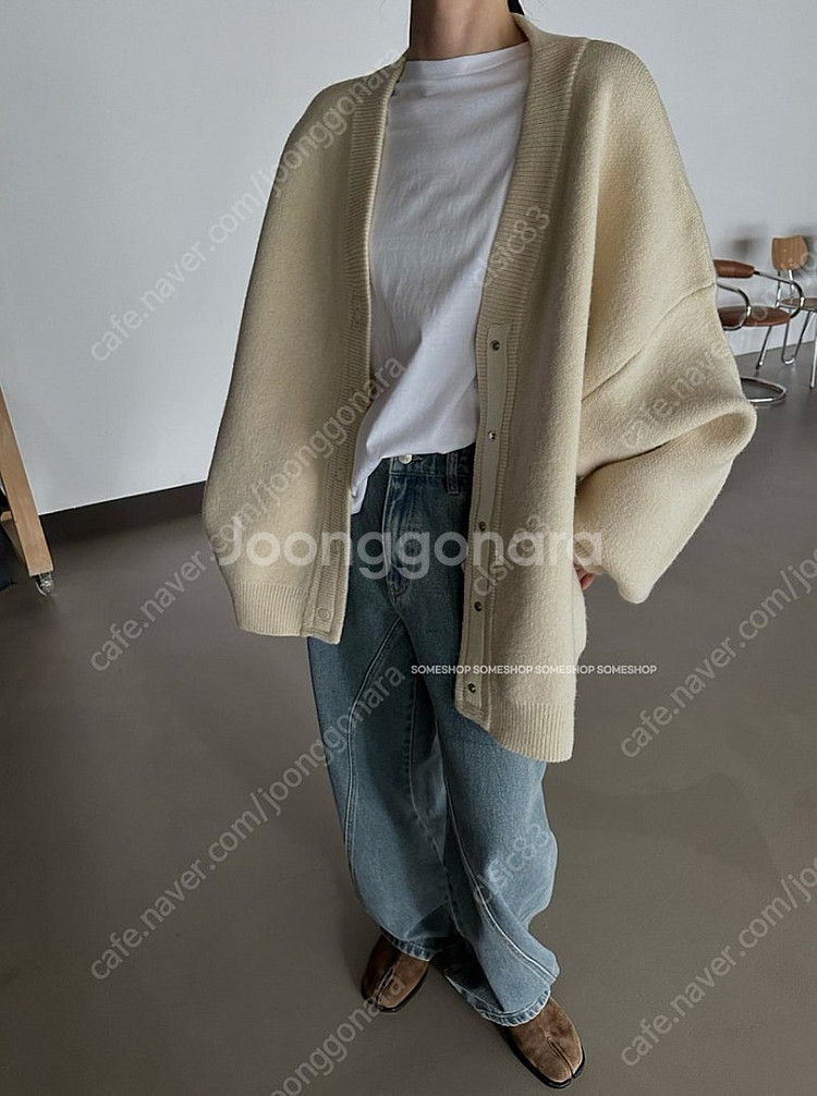 루즈핏 뉴욕가디건 그레이(새상품)--1